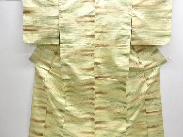 JAPANESE KIMONO / ANTIQUE KIMONO / SILK / TSUMUGI / WOVEN MIST
